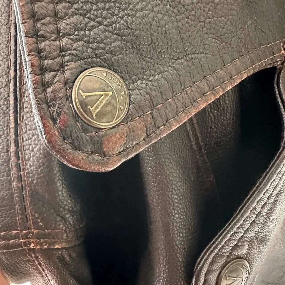 Vera pelle 🇮🇹🇮🇹🇮🇹made in Italy size large distressed, wonderful patina - Picture 6 of 11